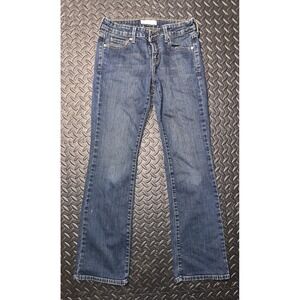 Levis 545 Low Boot Cut Jeans Womens 4 Medium Blue Denim Stretch 545-1596